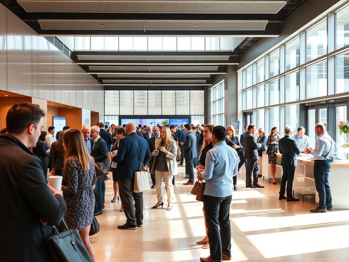 Networking coffee break at a seminar venue in the UAE